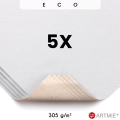 Δείγματα καμβά ζωγραφικής ECO  ARTMIE - 5 τμχ | 14x14 cm