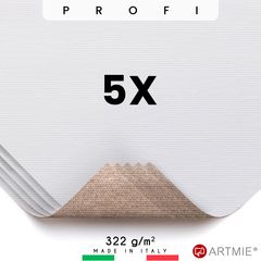 Δείγματα καμβά ζωγραφικής ARTMIE Profi - 5 τεμάχια | 14x14 cm