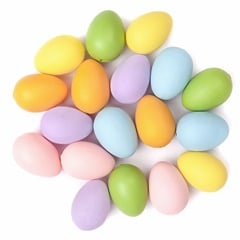 Πασχαλινά αυγά χρωματιστά 4x3 εκ. - 18 τεμάχια