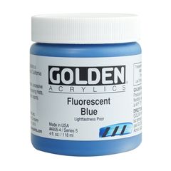 GOLDEN Heavy Body Fluorescent ακρυλικό χρώμα | 4605 blue