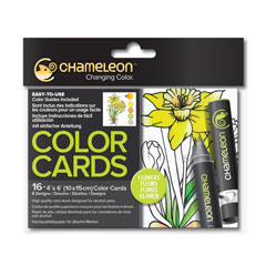 Καρτούλες για χρωματισμο Chameleon Flowers - 16 τεμ