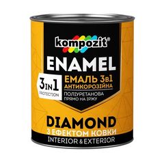 Αντιδιαβρωτικό σμάλτο 3 σε 1  KOMPOZIT DIAMOND 2.5 l | Μαύρο