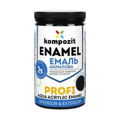Ακρυλικό σμάλτο  KOMPOZIT PROFI Gloss 0.3 l | Μαύρο