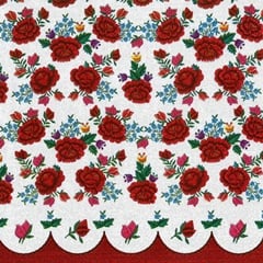 Χαροτοπετσετες για ΝΤΕΚΟΥΠΑΖ - Poppies Embroidery Pattern - 1 τεμ