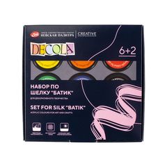 Σετ χρωματων Decola για batik τεχνικη - 8 τεμαχια