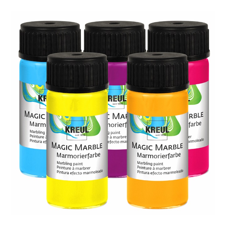 Χρώματα με μαρμαρινο εφε HOBBY Line Magic Marble Metalic 20 ml - διαφορα χρώματα
