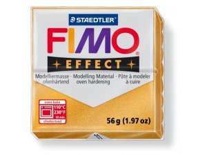 Παστα μοντελισμου FIMO Effect θερμικα επεξεργασιμη - 56 g - μεταλλικο χρυσαφενιο