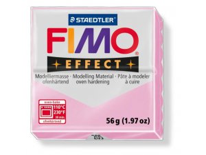 Παστα μοντελισμου FIMO Effect θερμικα επεξεργασιμη - 56 g - παστελ ροζ