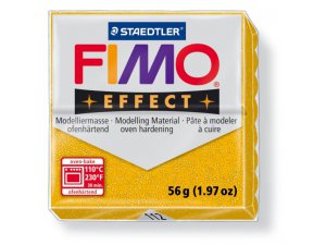 Παστα μοντελισμου FIMO Effect θερμικα επεξεργασιμη - 56 g - γυαλιστερο χρυσαφενιο