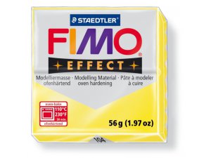 Παστα μοντελισμου FIMO Effect θερμικα επεξεργασιμη - 56 g - διαφανες κιτρινο