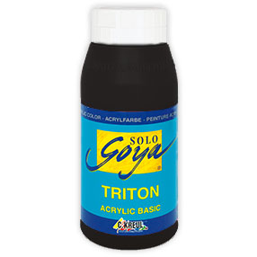 Ακρυλικα χρωματα Solo Goya TRITON 750 ml - Black