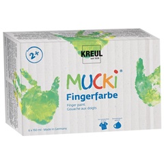 Δακτυλομπογιές MUCKI - KREUL σετ 6 x 150 ml