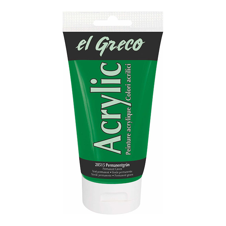 Ακρυλικο χρωμα El Greco 150 ml Permanent Green 