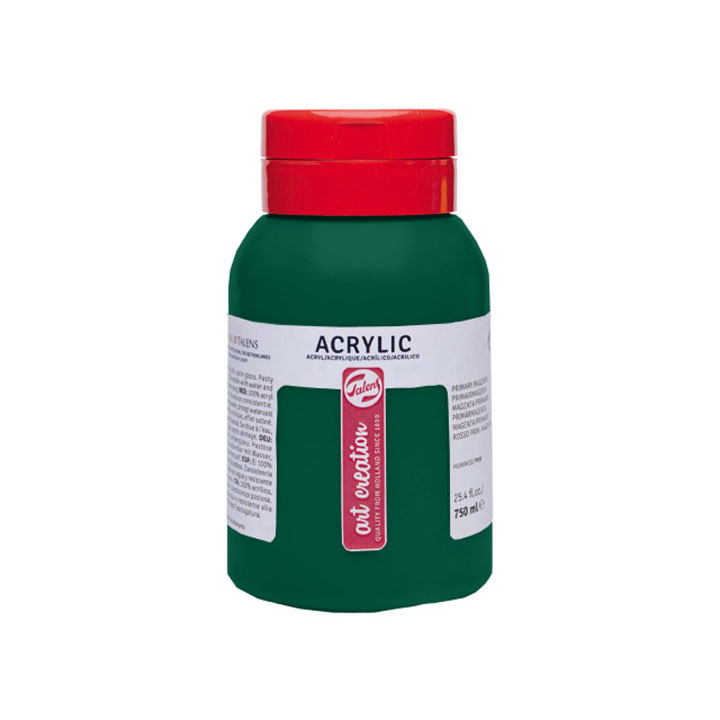 Ακρυλικα χρωματα ArtCreation Essentials 750 ml - μονιμο σκουροπρασινο - 619