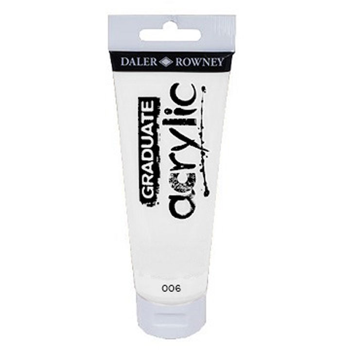 ακρυλικά χρώματα Daler-Rowney GRADUATE 120 ml - 006 Mixing white