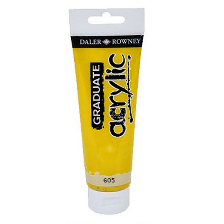 ακρυλικά χρώματα Daler-Rowney GRADUATE 120 ml - 605 Cadmium yellow hue