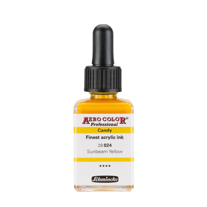 Ακρυλικό μελάνι Schmincke AERO COLOR Professional Candy 28 ml  | 024 sunbeam yellow