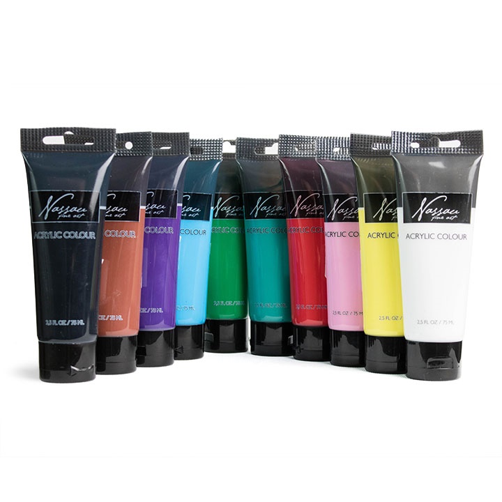 Ακρυλικό χρώμα Nassau Fine Art  σε σωλήνα 75 ml | διάφορες αποχρώσεις