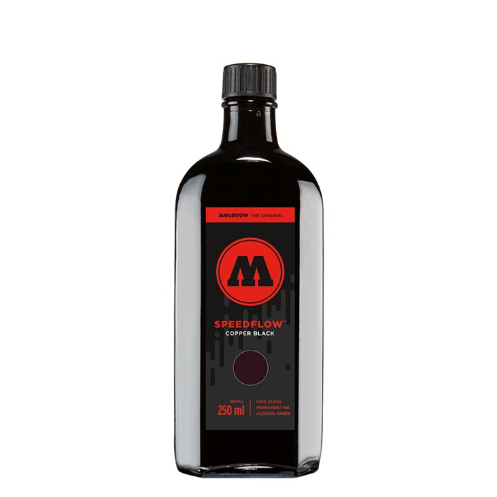 Ανταλλακτική γέμιση SPEEDFLOW COCKTAIL MOLOTOW - shiny black 250 ml