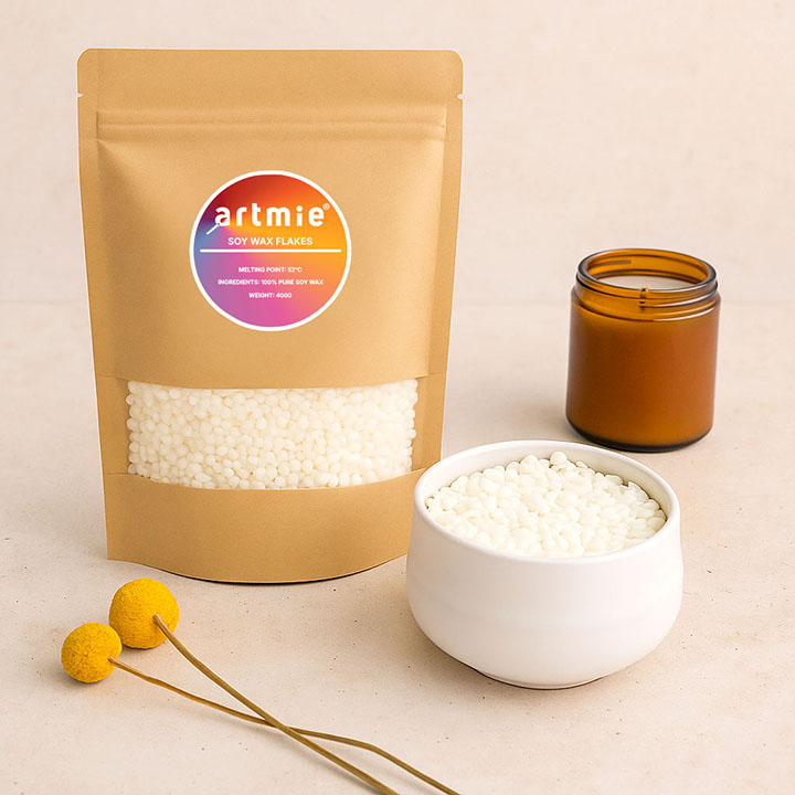 ARTMIE Κερί σόγιας χωρίς άρωμα για κεριά 400 g