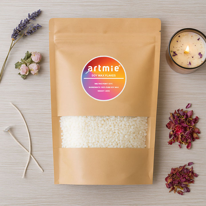 ARTMIE Κερί σόγιας χωρίς άρωμα για κεριά 400 g