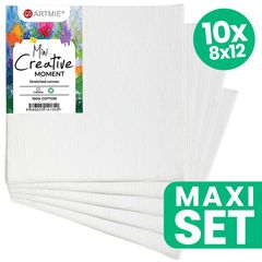 ARTMIE Μίνι σετ χόμπι ζωγραφικής με καμβά - 10 τεμάχια