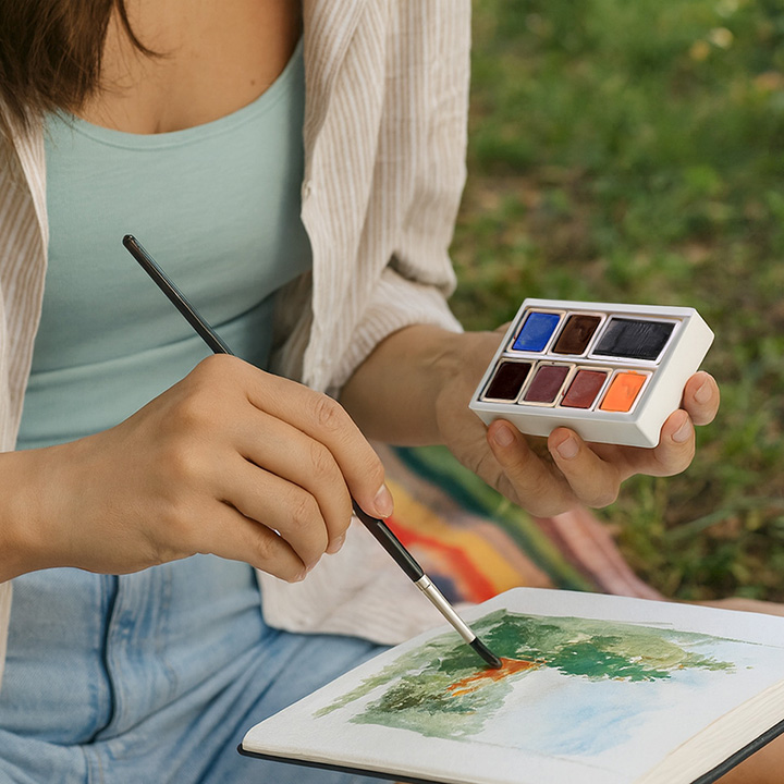 ARTMIE Σετ ακουαρέλας Solo Goya, 7 τεμάχια - γήινοι τόνοι