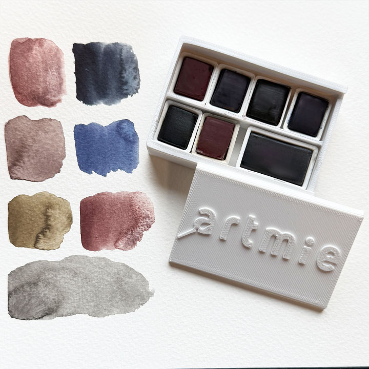 ARTMIE Σετ ακουαρέλας Solo Goya, 7 τεμάχια - γήινοι τόνοι