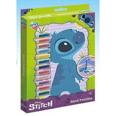 DISNEY Stitch Sand Painting Set - 4 κάρτες & 12 σωληνάρια άμμου