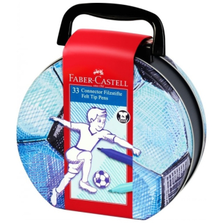 Μαρκαδόρι Connector Faber-Castell Fudbal 33 τεμάχια