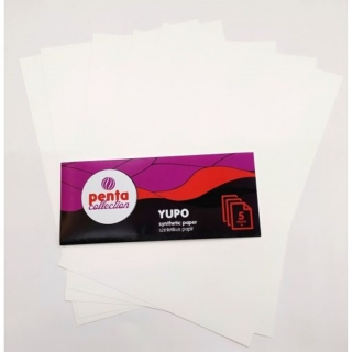 Συνθετικό χαρτί YUPO Pentart 5 τεμάχια