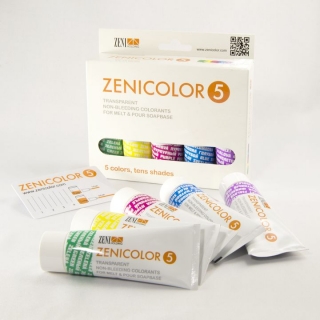 Χρώματα σαπουνιού Zenicolor 5 τεμάχια