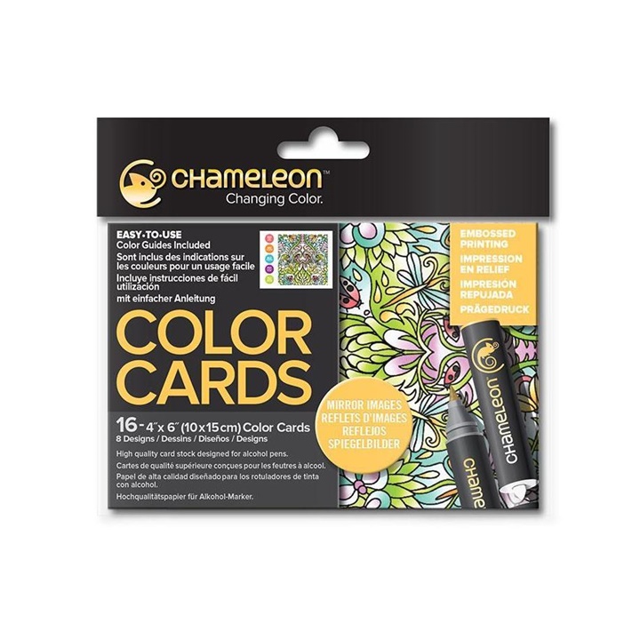 Καρτουλές για χρωματισμό Chameleon  - Mirror Images 16 τεμ
