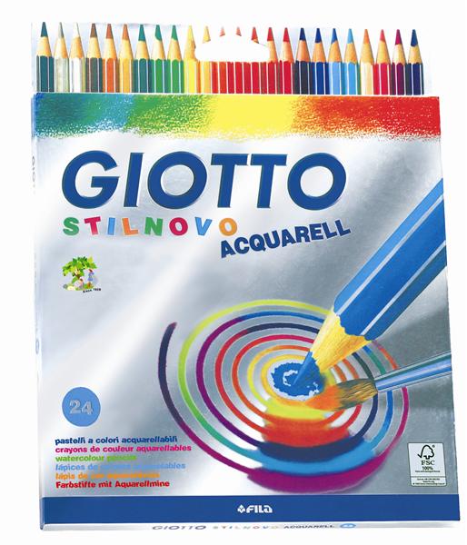 Κραγιονια GIOTTO STILNOVO AQUARELL - 24 χρώματα
