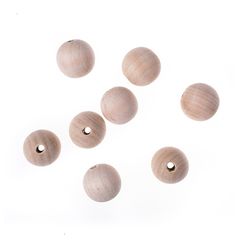 Ξύλινες στρογγυλές χάντρες | Διάφορα μεγέθη