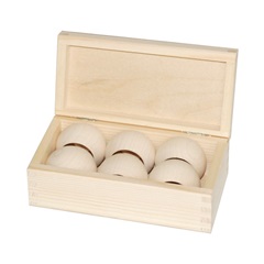Ξύλινο κουτί με 6 δακτυλίους για χαρτοπετσέτες