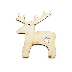 Ξυλινο στολιδι κρεμαστρα - ταρανδος