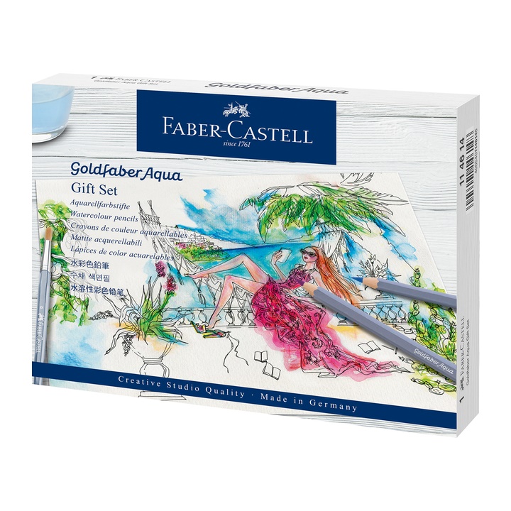 Ξυλομπογιές ακουαρέλας Goldfaber aqua Faber-Castell gift set