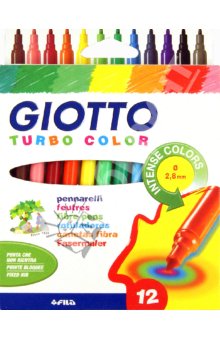 Μαρκαδοροι GIOTTO TURBO COLOR - 12 χρώματα