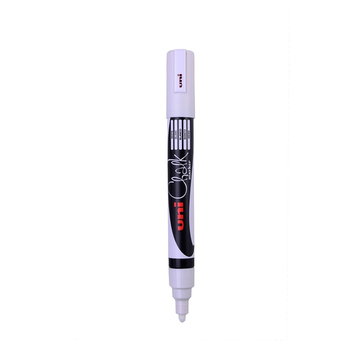 Μαρκαδόρος κιμωλίας UNI POSCA PWE-5M 1.8 - 2.5 MM | white (1)