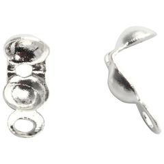 Μεταλλικά καπάκια κοσμημάτων, 20 τεμάχια | Silver