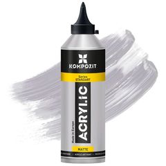 Μεταλλική ακρυλική μπογιά STANDART Kompozit 500 ml | 91 ασήμι