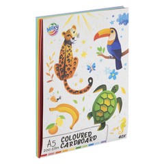 Moxy Χρωματιστό χαρτόνι A5, 40 φύλλα, 200 GSM