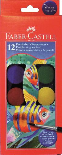Νερομπογιες 30 mm - 12 χρώματα