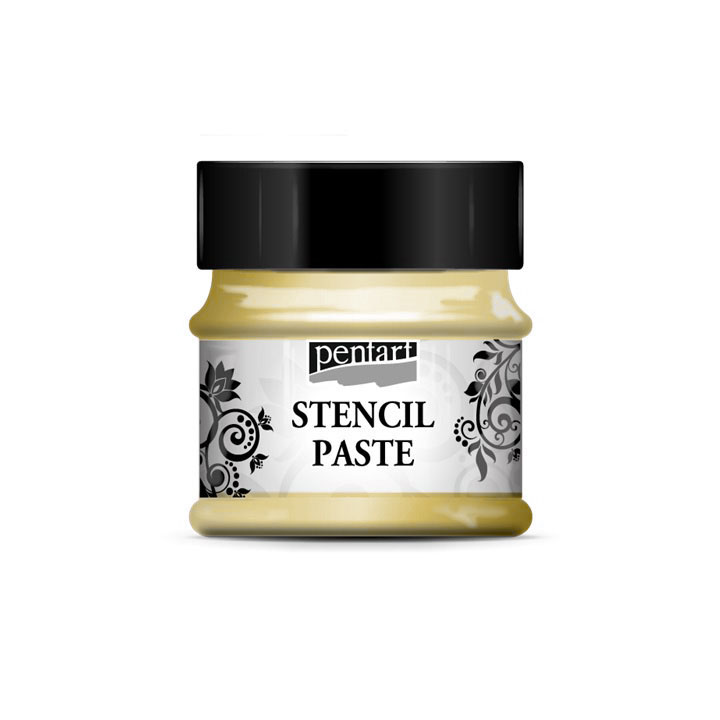 Πάστα για στένσιλ - Περλε - Stencil paste Pentart 50ml - vanilla