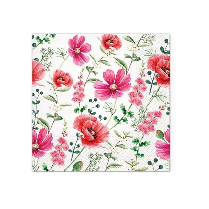 Πετσέτες ντεκουπάζ - Raspberry Flower  - 1τμχ