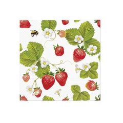 Πετσέτες ντεκουπάζ - Strawberries with Bees  - 1τμχ