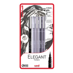 Σετ μαρκαδόρων UNI PIN fineliner Elegant Tones 5 τεμ.