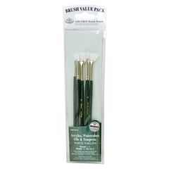 Σετ πινέλων Royal and Langnickel White Taklon Brush Set