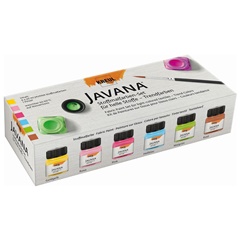 Σετ χρώμα για ανοιχτό ύφασμα JAVANA Basic Colors 6x20ml